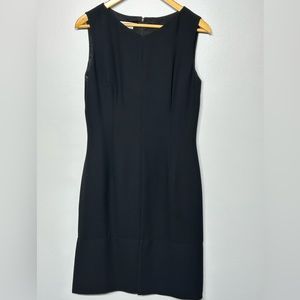 Maggy London black sheath dress with 4 vent bottom